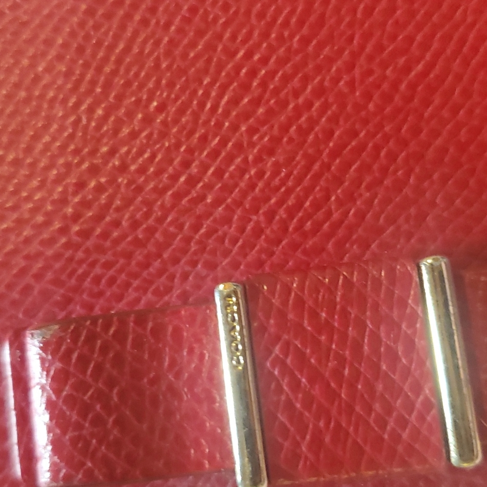Red Coach Wallet - Picture 4 of 5